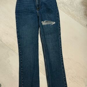 Abercrombie & Fitch Dark Blue Straight Leg Jeans